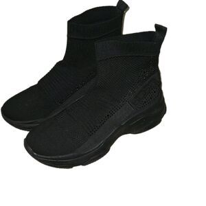 BEBE Aspen Perforated Ankle Boots Size 7.5